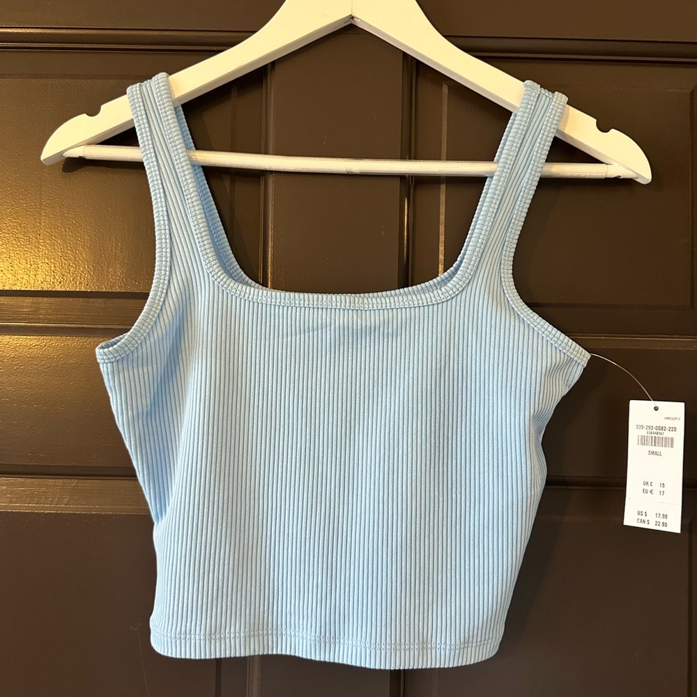 Hollister Light Blue Ribbed Tank Top
